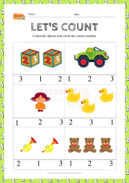 Numbers 1 3 Worksheets For Kindergarten Printable Kindergarten Worksheets